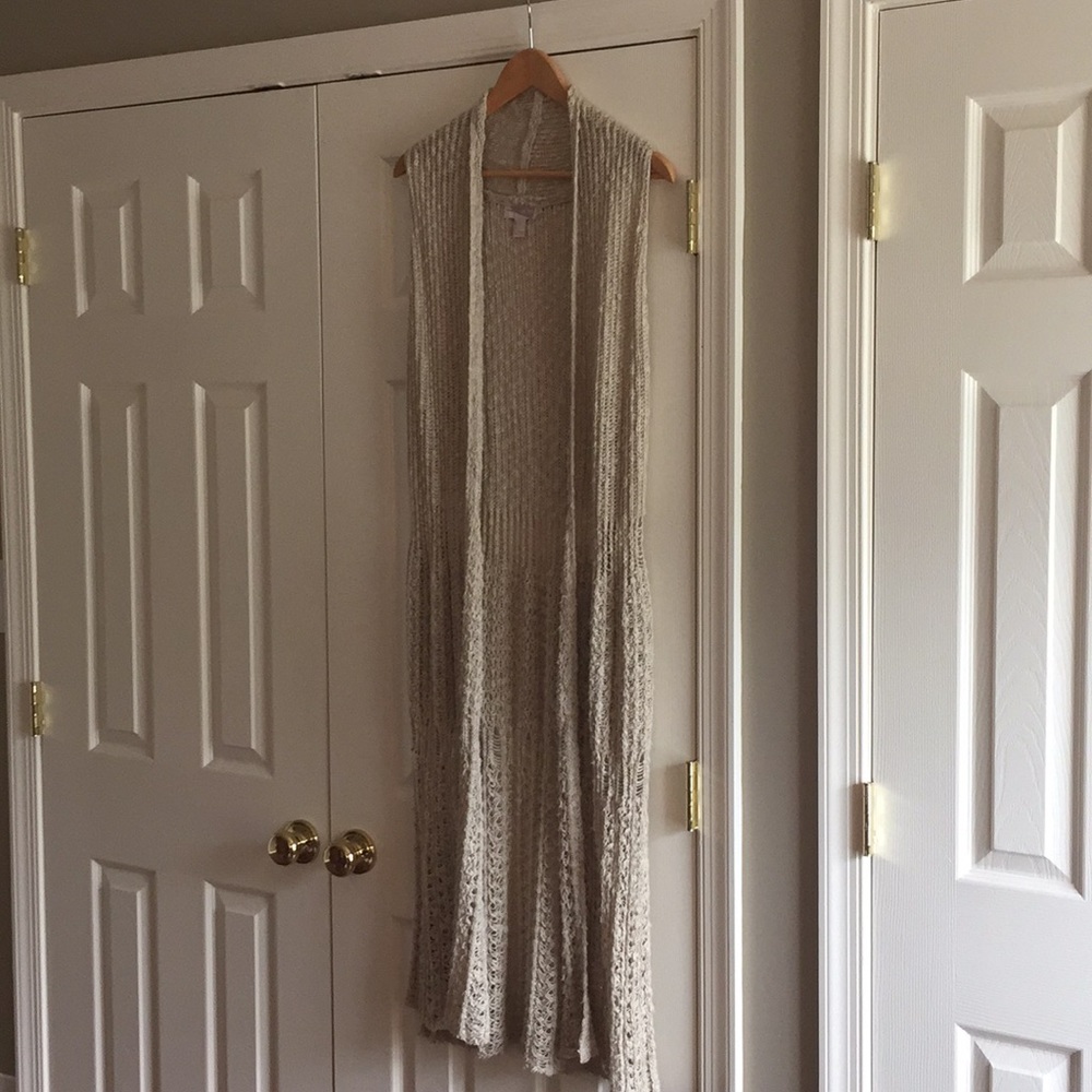 Sleeveless Sweater duster